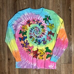 Liquid Blue Grateful Dead Multi-Color Tie Dye Longsleeve T-Shirt